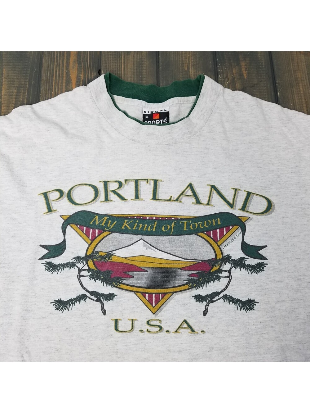 Vintage Portland My King of Town U.S.A Mt Hood Rose Festival XL Single Stitch